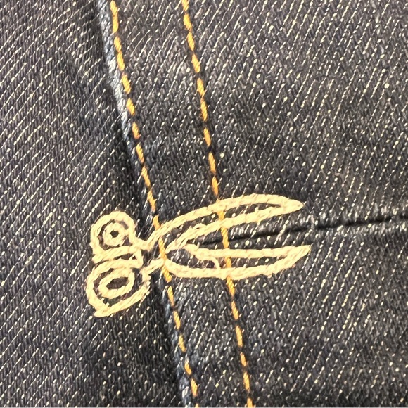 Denham Mens Drill Regular Fit Straight Leg Selvedge. Jeans Dark Wash. Size 32x32 - Picture 5 of 12